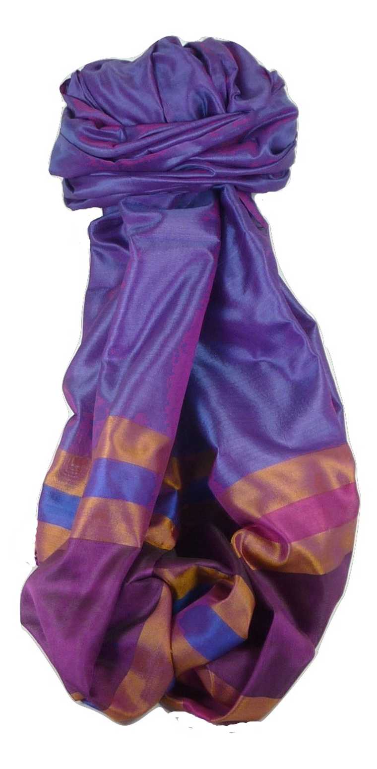 Varanasi Border Sciarpa di Seta Heritage Sandeep 315 da Pashmina & Silk