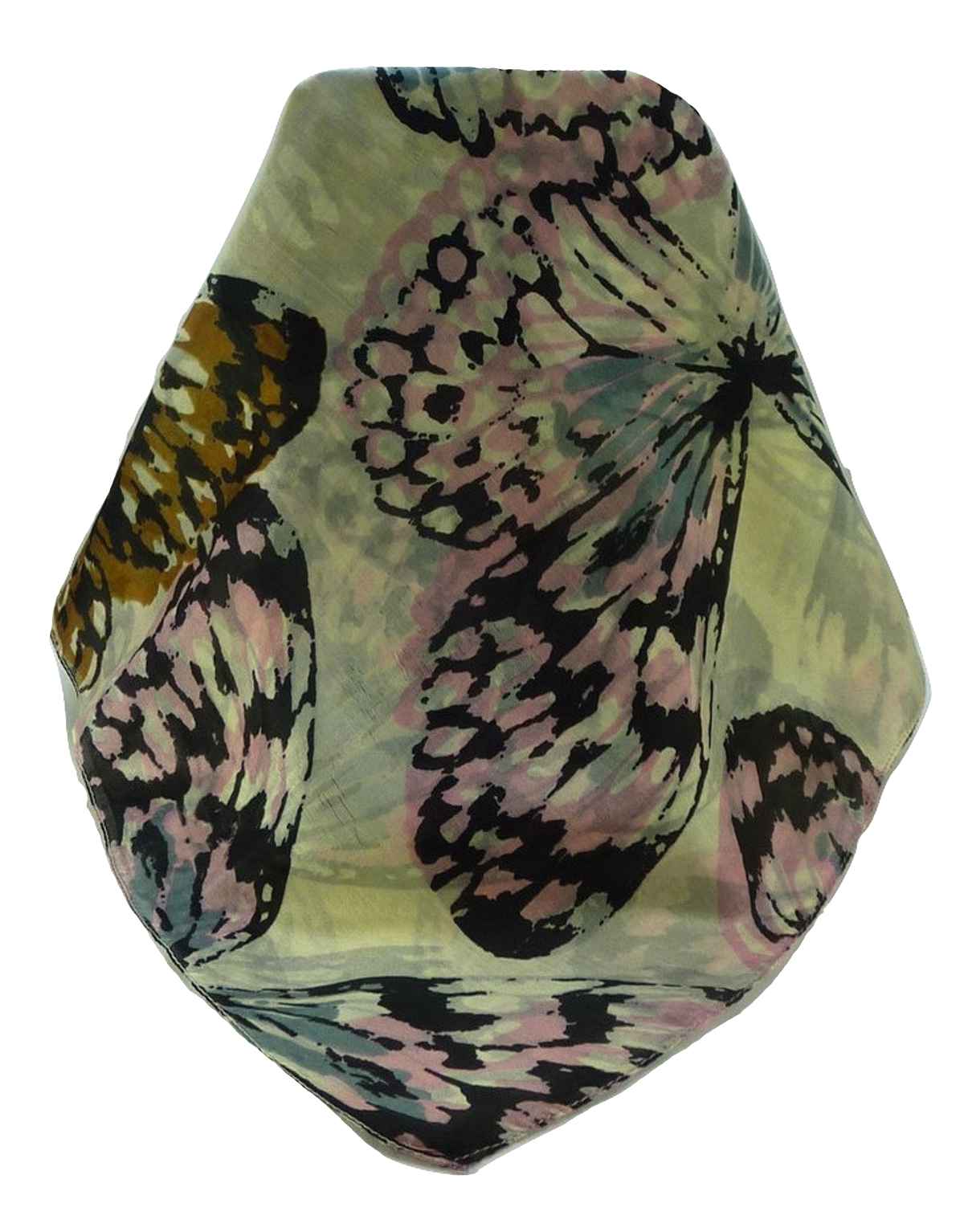 Mulberry Silk Contemporary Square Scarf Floral F235 by Pashmina & Silk