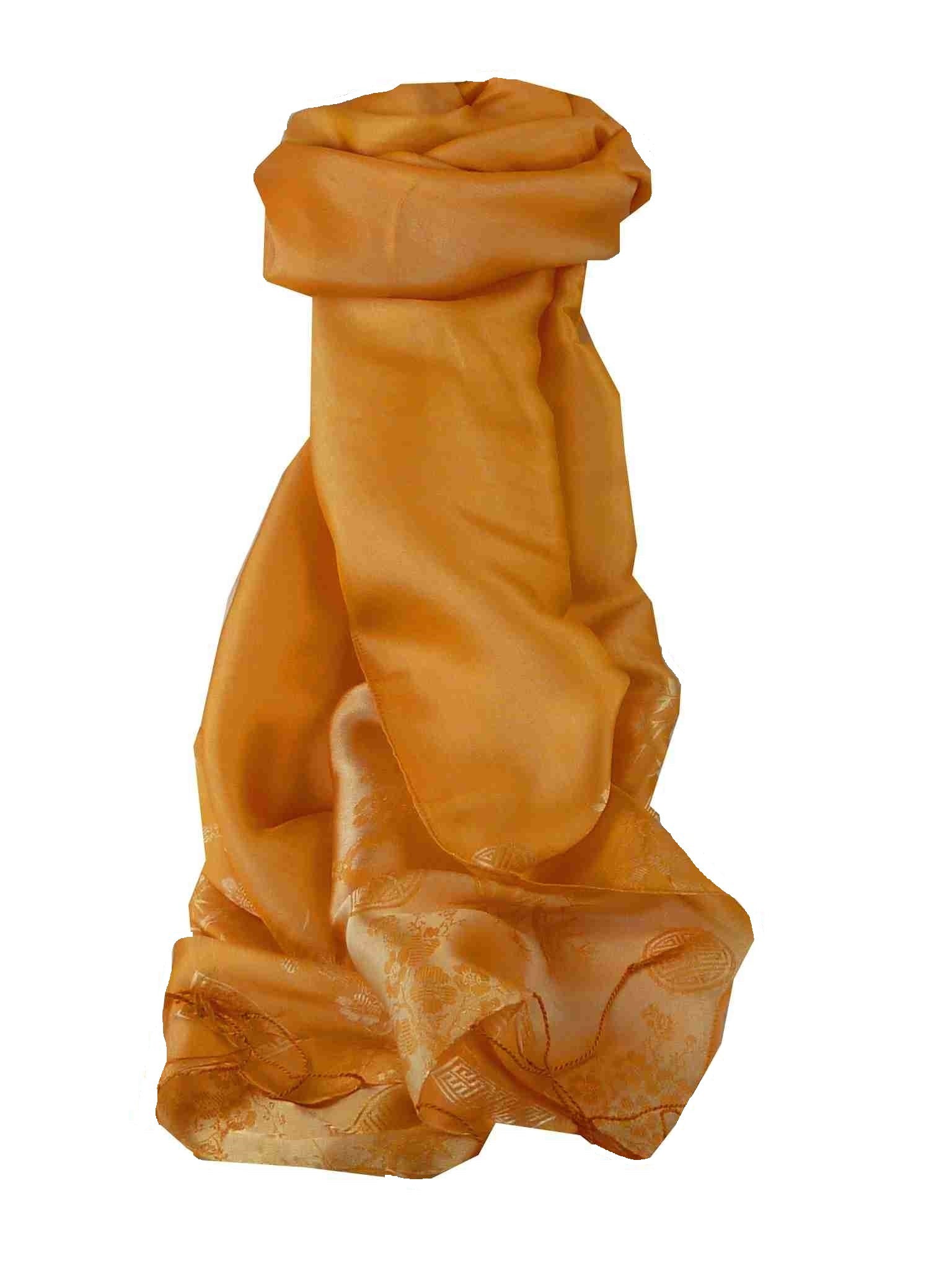 Sciarpa di Seta Reversible Vietnam Hoi-An Tro-Tram Persimmon da Pashmina & Silk