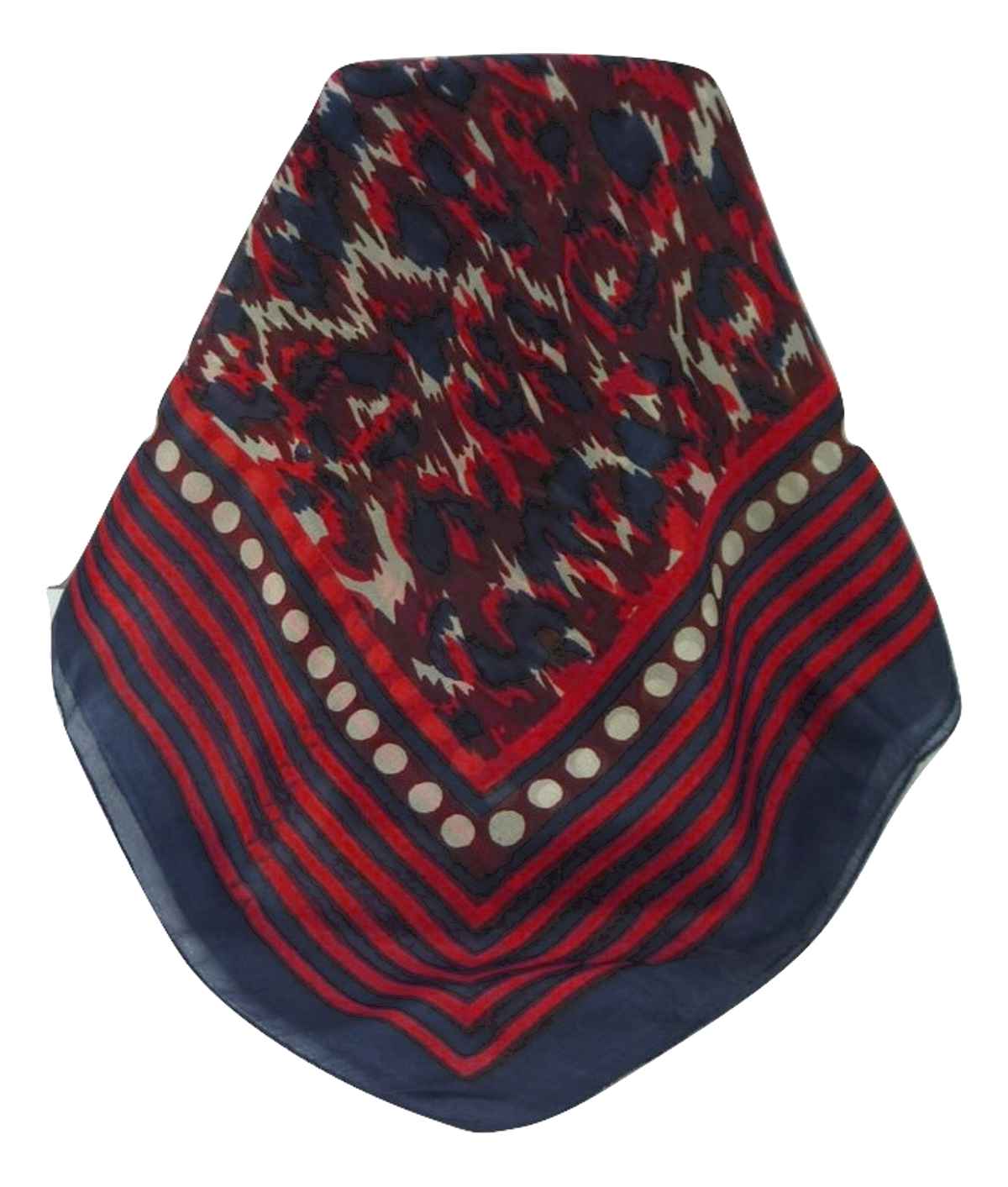 Mulberry Silk Contemporary Square Scarf Geometric G102 by Pashmina & Silk