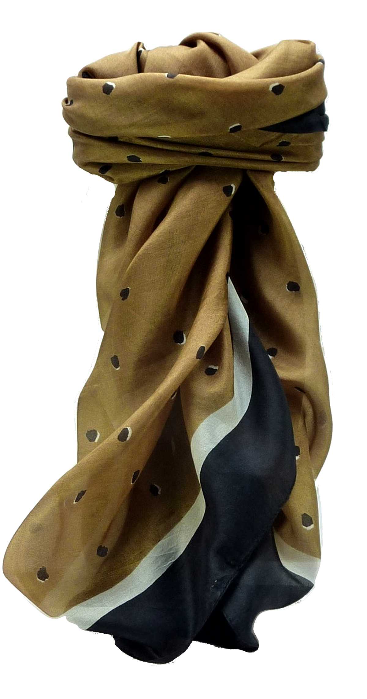 Mulberry Silk Contemporary Square Scarf Geometric G105 by Pashmina & Silk