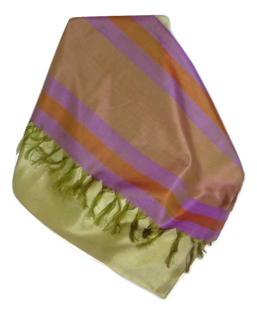 Varanasi Border Prime Silk Long Scarf Heritage Rampersan 411 by Pashmina & Silk