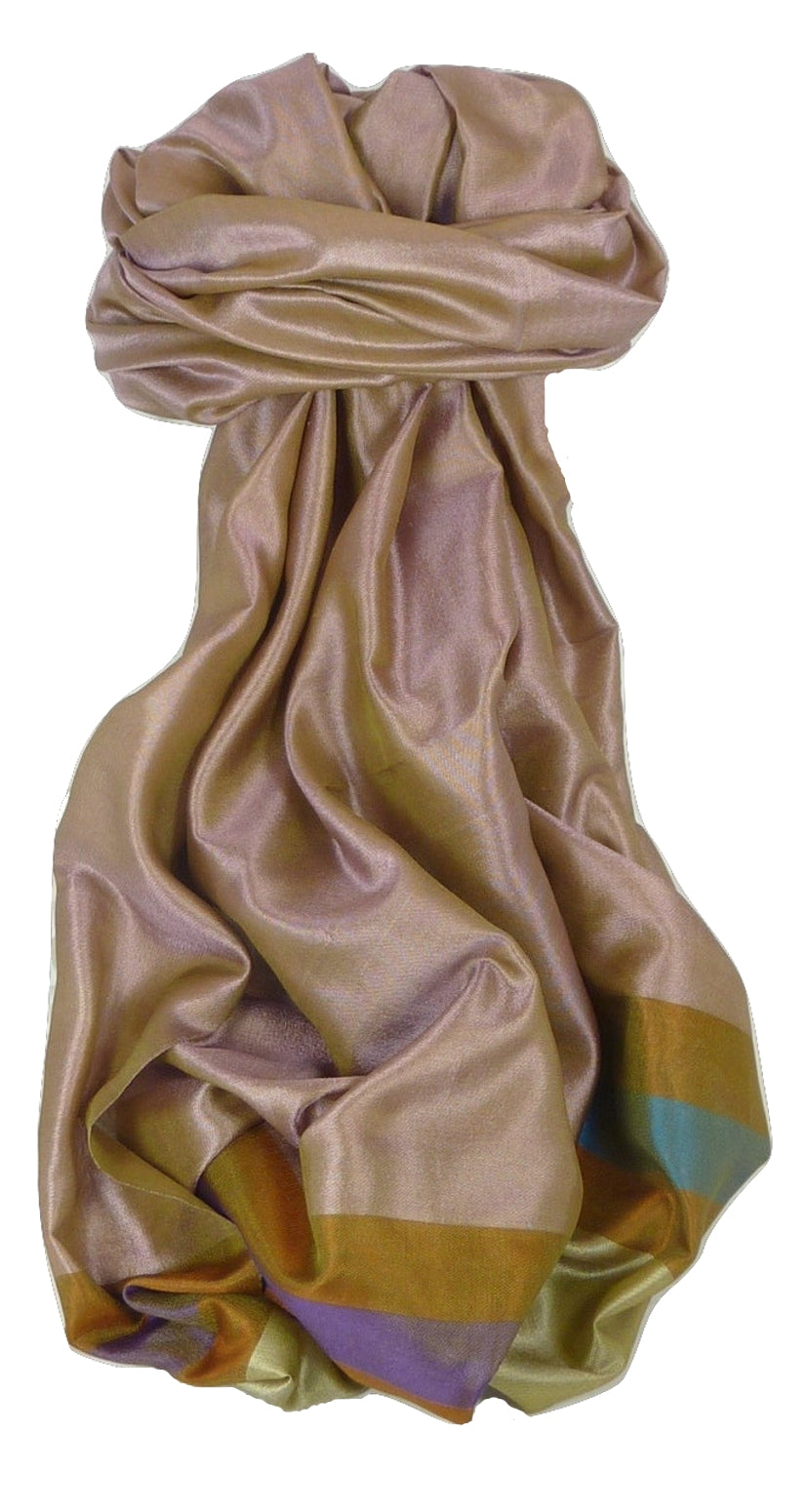Varanasi Border Prime Silk Long Scarf Heritage Rampersan 412 by Pashmina & Silk