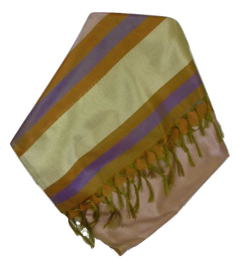 Varanasi Border Prime Silk Long Scarf Heritage Rampersan 412 by Pashmina & Silk