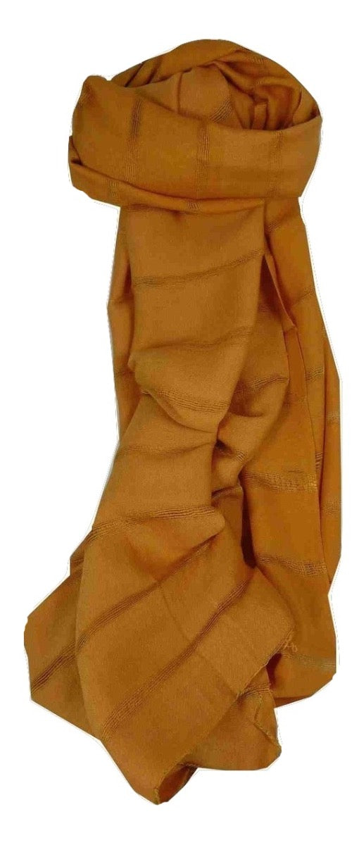 Mens Vietnamese Long Silk Scarf Hue Umber by Pashmina & Silk