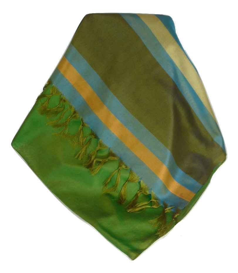 Varanasi Border Prime Silk Long Scarf Heritage Rampersan 414 by Pashmina & Silk