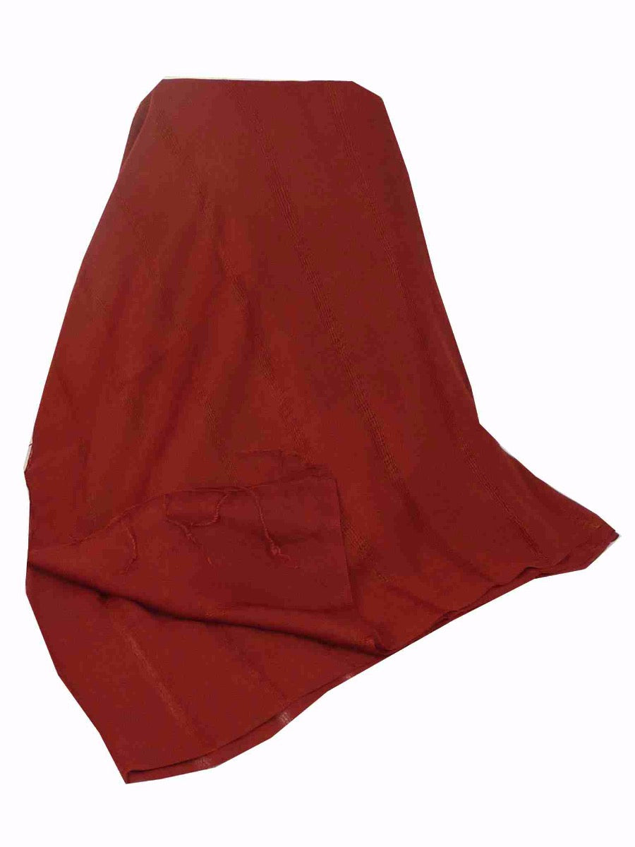 Mens Vietnamese Long Silk Scarf Hue Wine by Pashmina & Silk