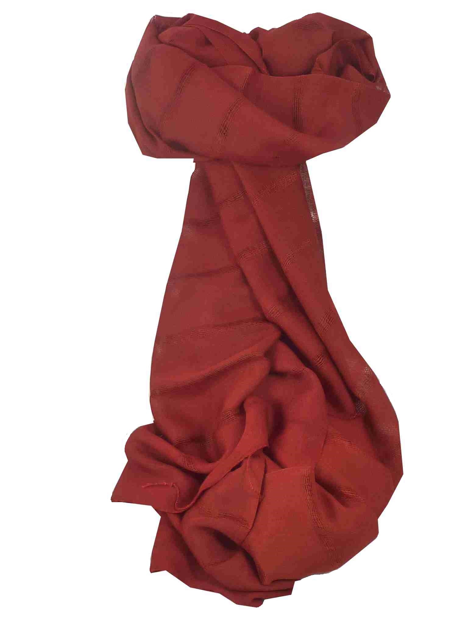 Vietnamese Long Silk Scarf Hue Weave Wine by Pashmina & Silk