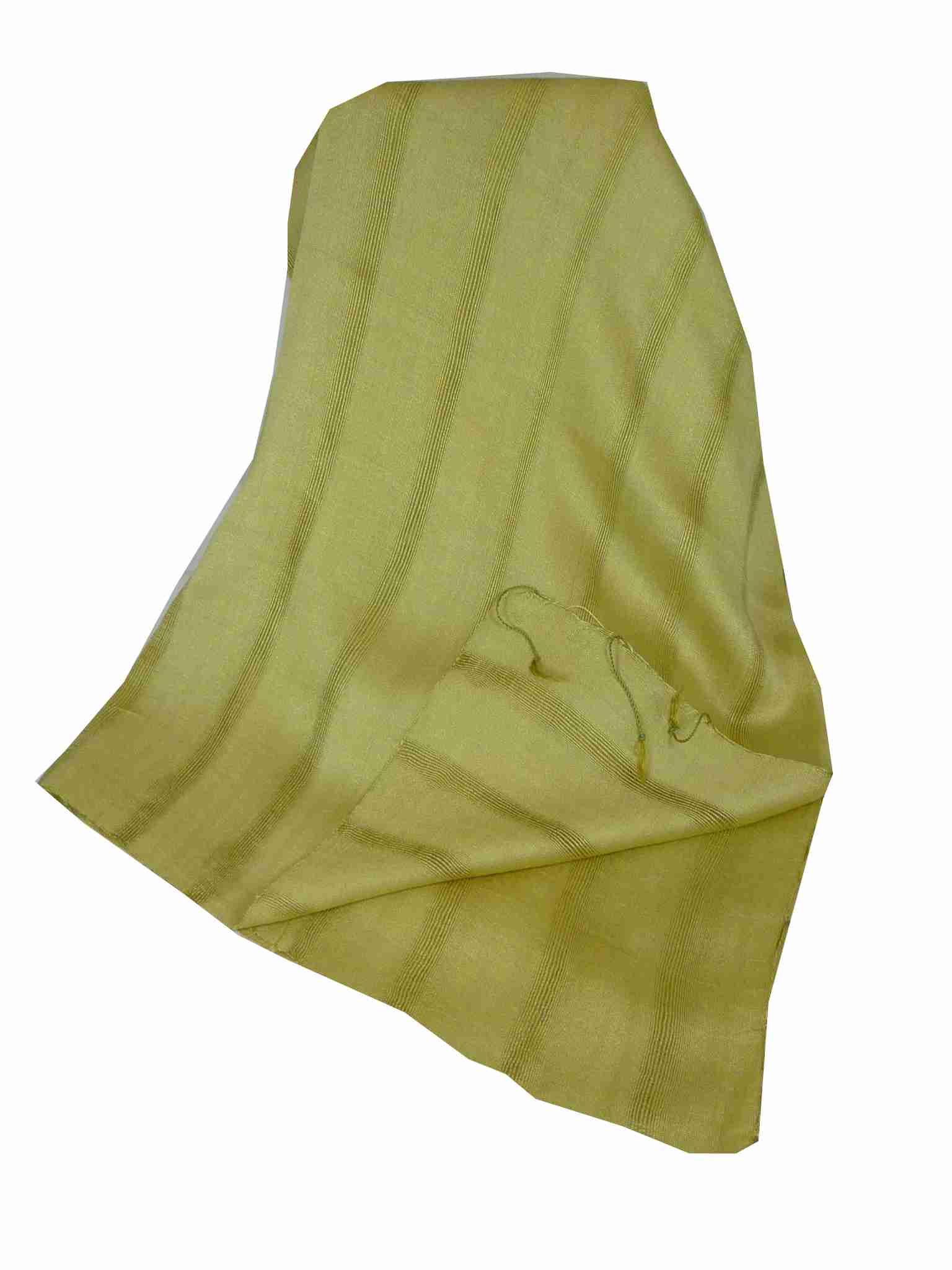 Vietnamese Long Silk Scarf Hue Weave Celery by Pashmina & Silk