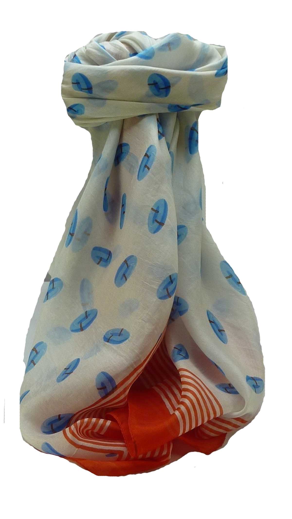 Mulberry Silk Contemporary Square Scarf Geometric G112 by Pashmina & Silk