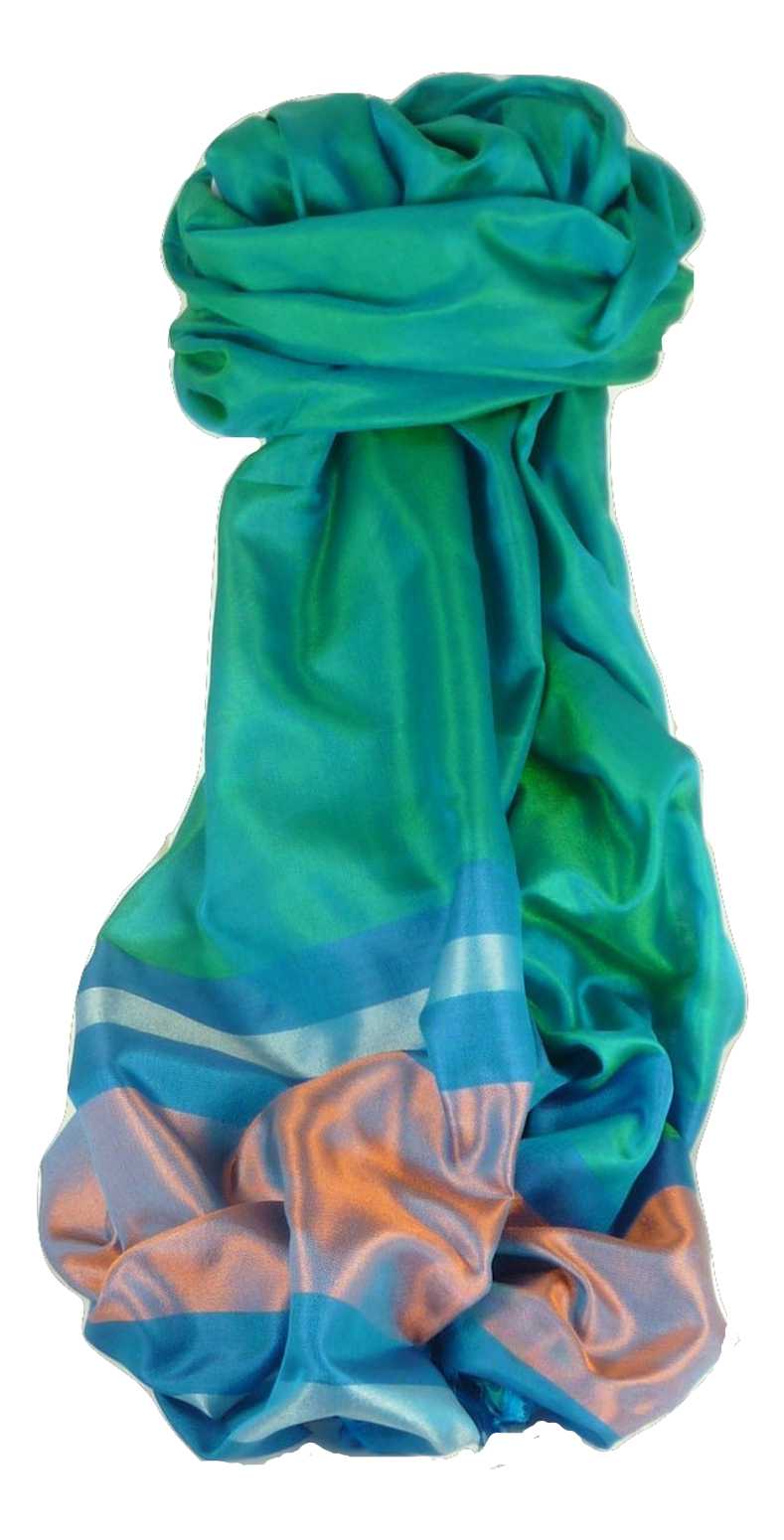 Varanasi Border Sciarpa di Seta Heritage Dasgupta 503 da Pashmina & Silk