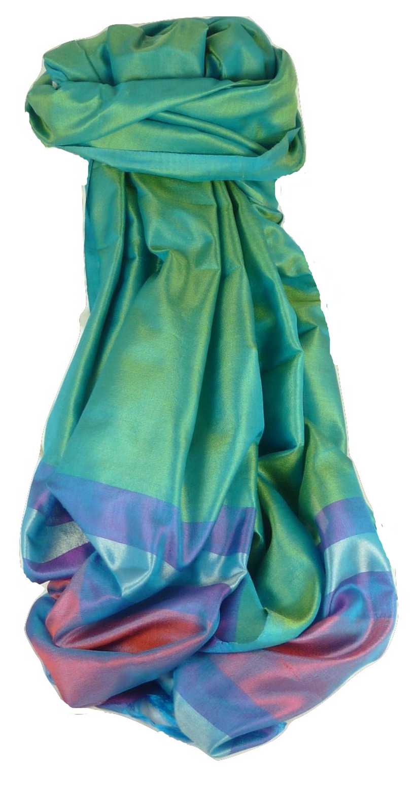 Varanasi Border Sciarpa di Seta Heritage Dasgupta 504 da Pashmina & Silk