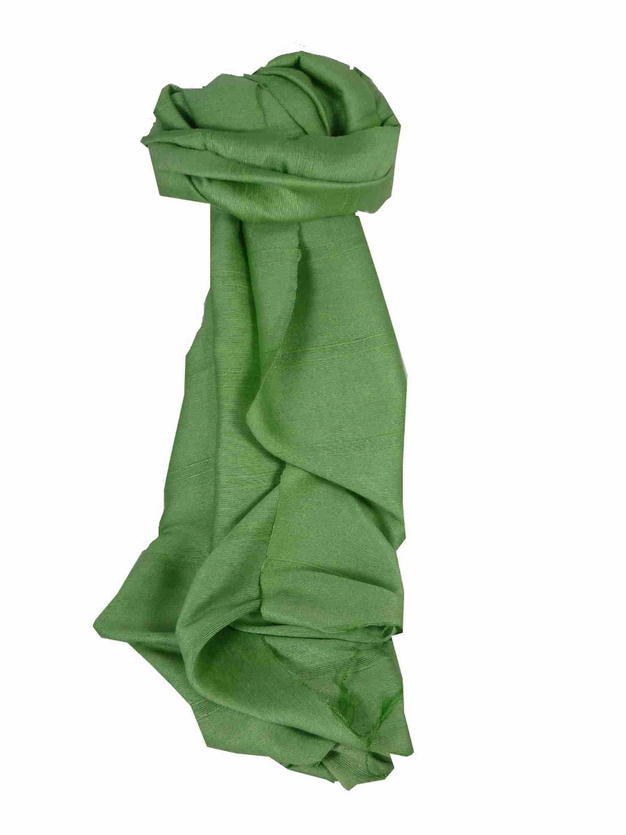 Mens Vietnamese Long Silk Scarf Hue Sage by Pashmina & Silk
