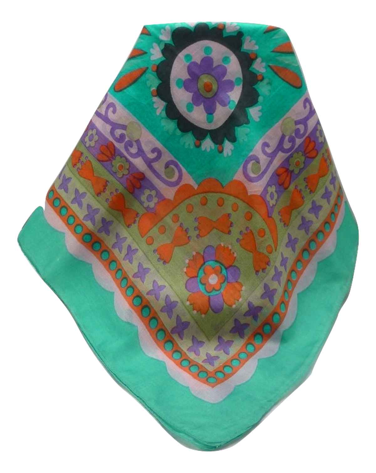 Mulberry Silk Contemporary Square Scarf Geometric G120 by Pashmina & Silk