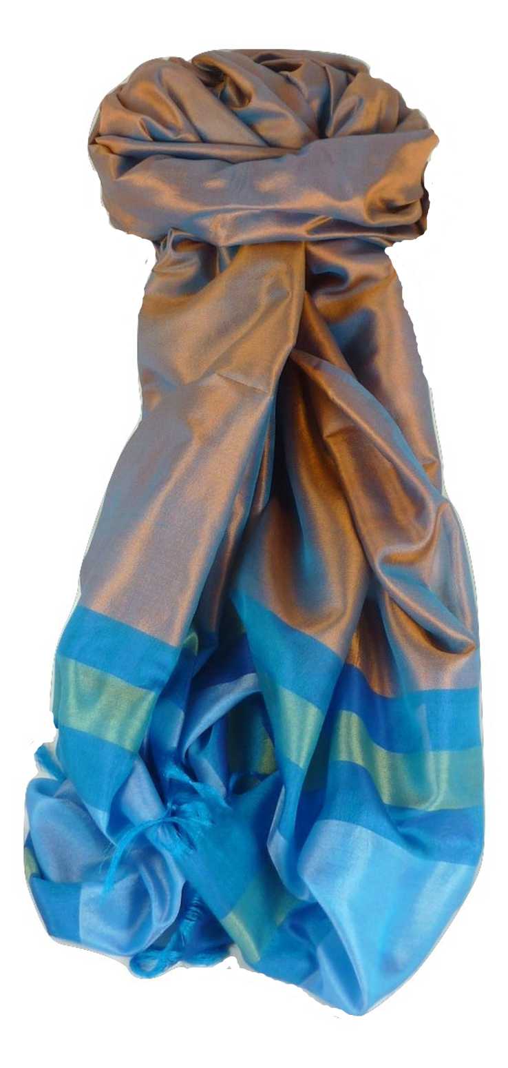 Varanasi Border Sciarpa di Seta Heritage Dasgupta 510 da Pashmina & Silk
