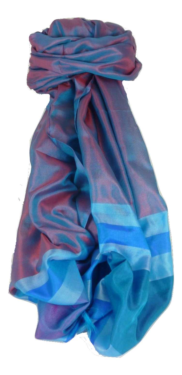Varanasi Border Sciarpa di Seta Heritage Dasgupta 513 da Pashmina & Silk