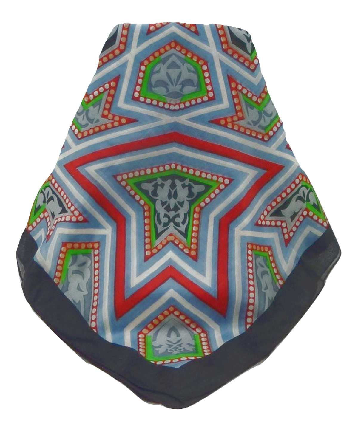 Mulberry Silk Contemporary Square Scarf Geometric G123 by Pashmina & Silk