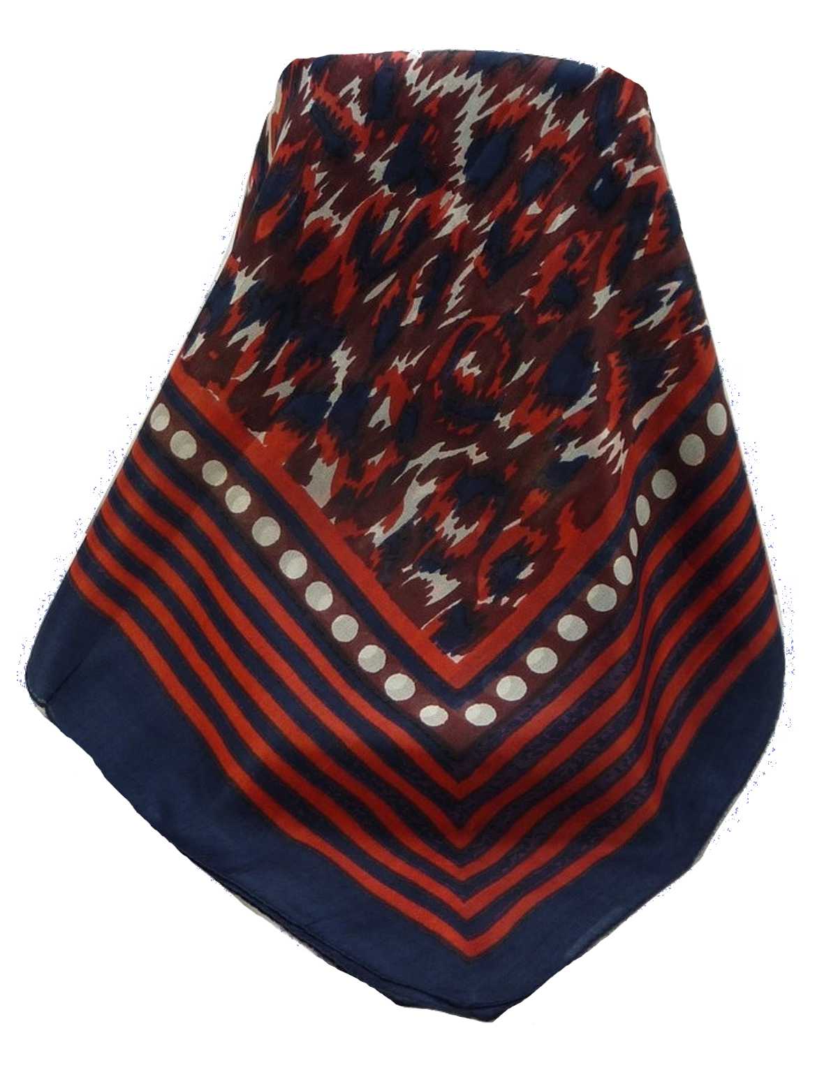 Mulberry Silk Contemporary Square Scarf Geometric G124 by Pashmina & Silk