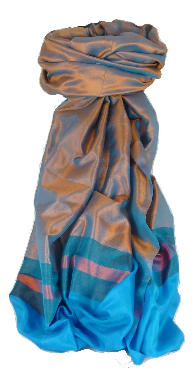 Varanasi Border Sciarpa di Seta Heritage Dasgupta 514 da Pashmina & Silk