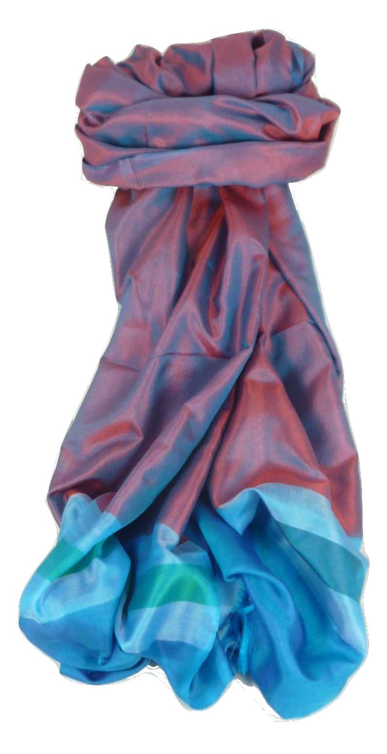 Varanasi Border Sciarpa di Seta Heritage Dasgupta 515 da Pashmina & Silk