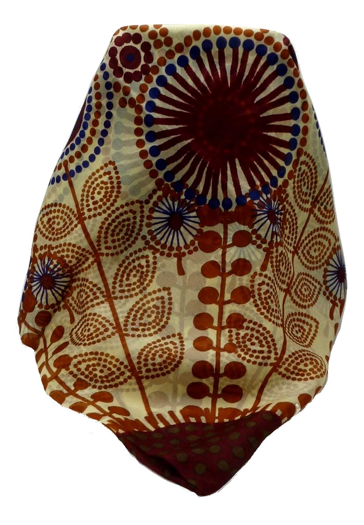 Mulberry Silk Contemporary Square Scarf Geometric G125 by Pashmina & Silk