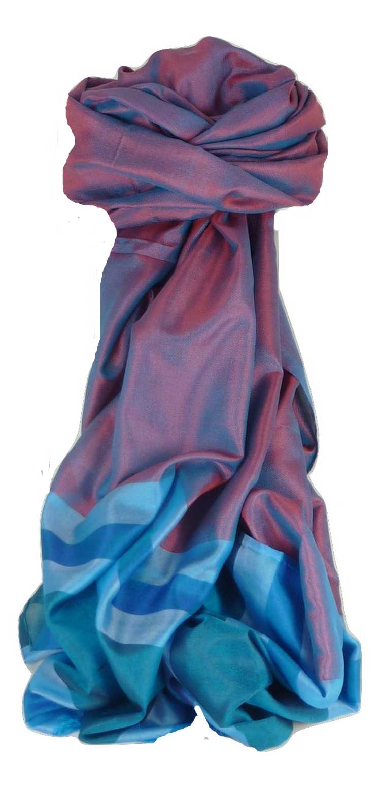 Varanasi Border Sciarpa di Seta Heritage Dasgupta 516 da Pashmina & Silk