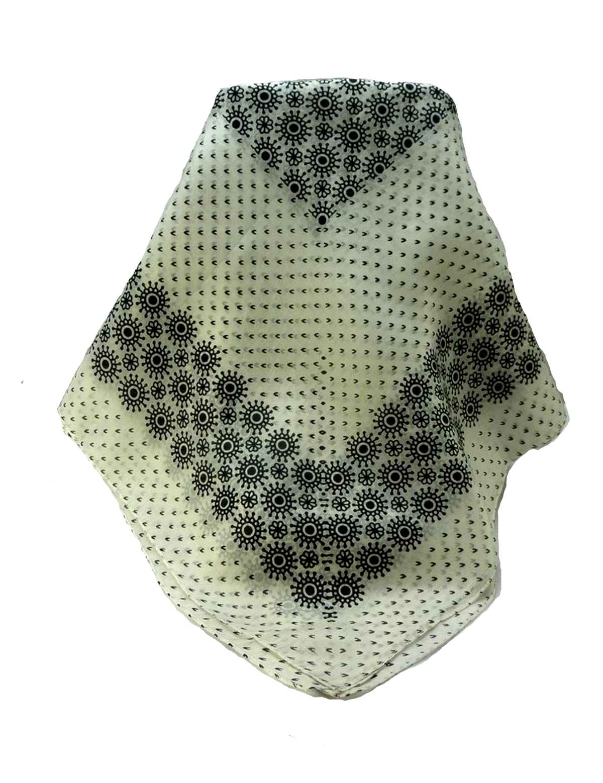 Mulberry Silk Contemporary Square Scarf Geometric G126 by Pashmina & Silk