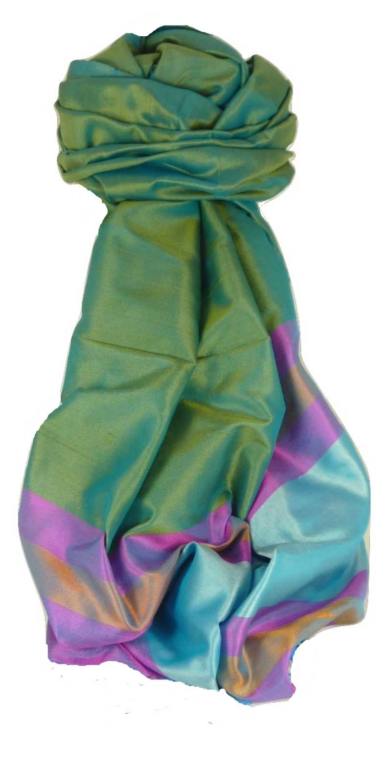 Varanasi Border Sciarpa di Seta Heritage Dasgupta 518 da Pashmina & Silk