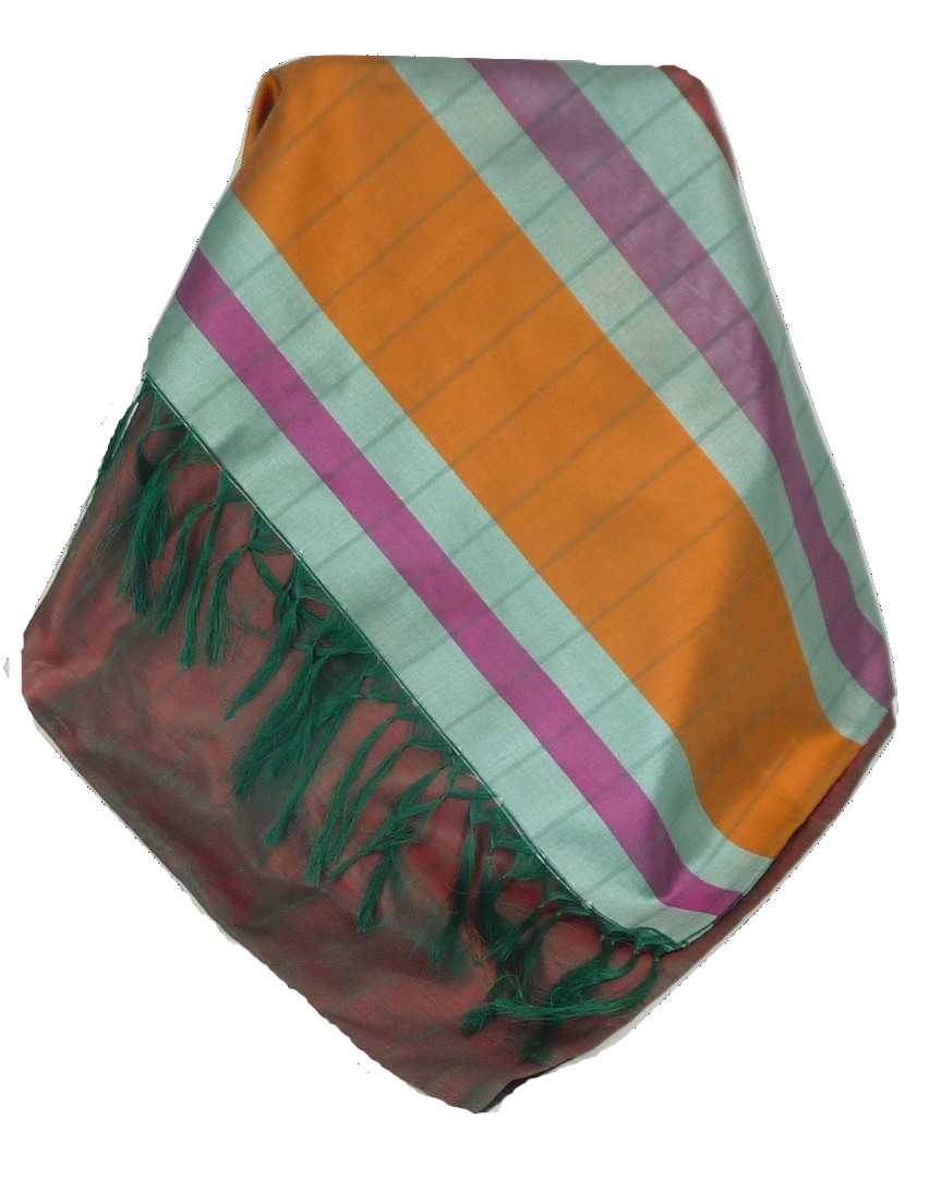 Varanasi Border Sciarpa di Seta Heritage Swami 600 da Pashmina & Silk
