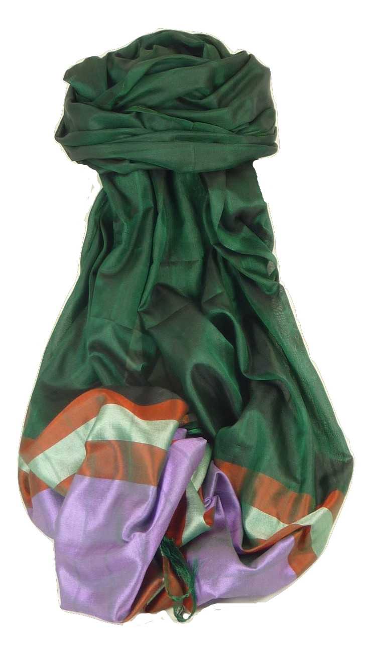 Varanasi Border Sciarpa di Seta Heritage Swami 603 da Pashmina & Silk