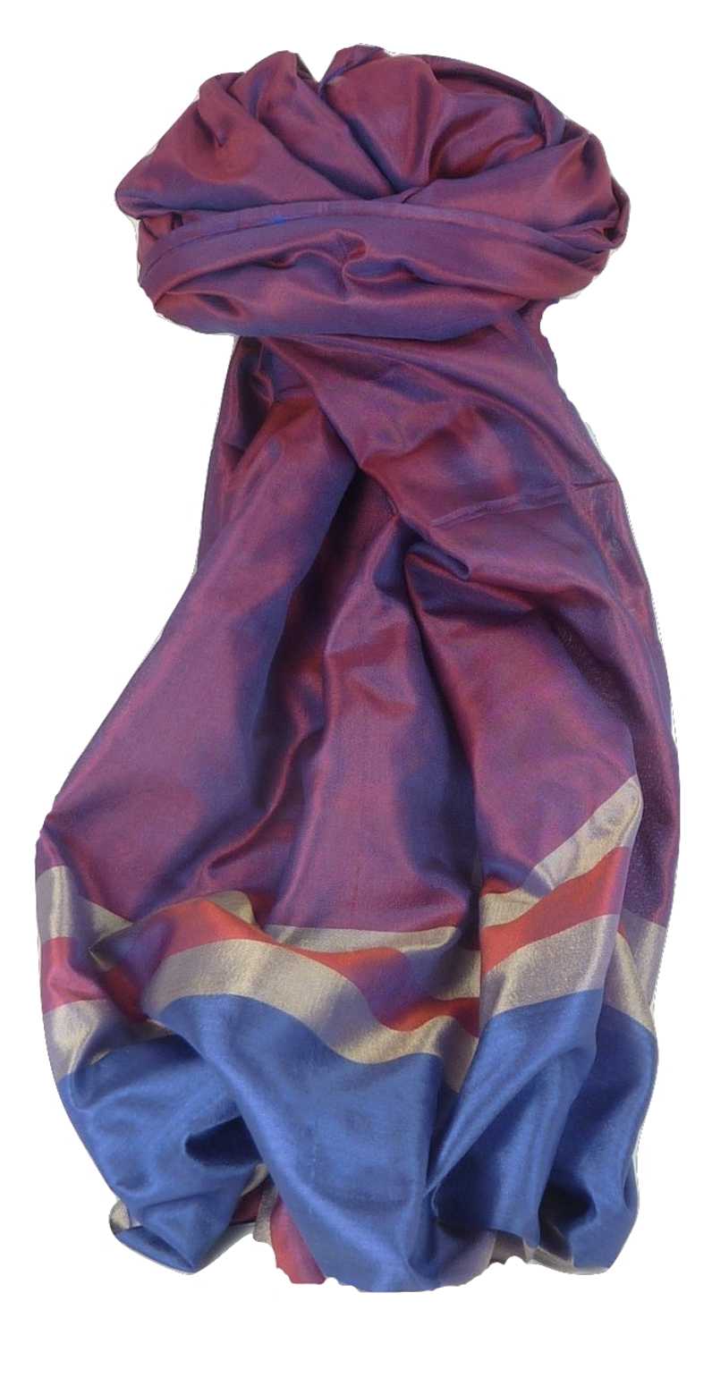 Varanasi Border Sciarpa di Seta Heritage Chaudry 800 da Pashmina & Silk