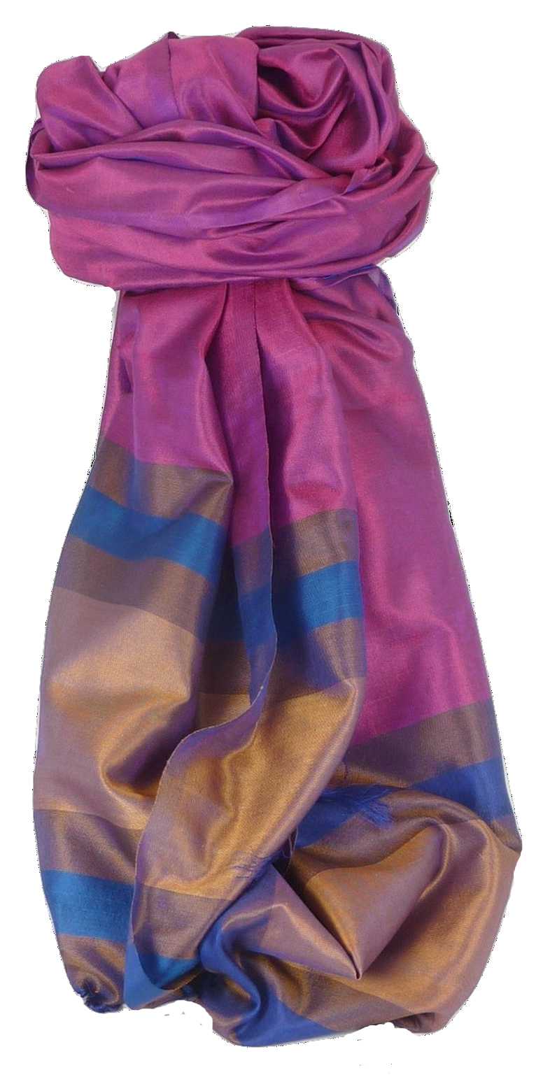 Varanasi Border Sciarpa di Seta Heritage Chaudry 801 da Pashmina & Silk