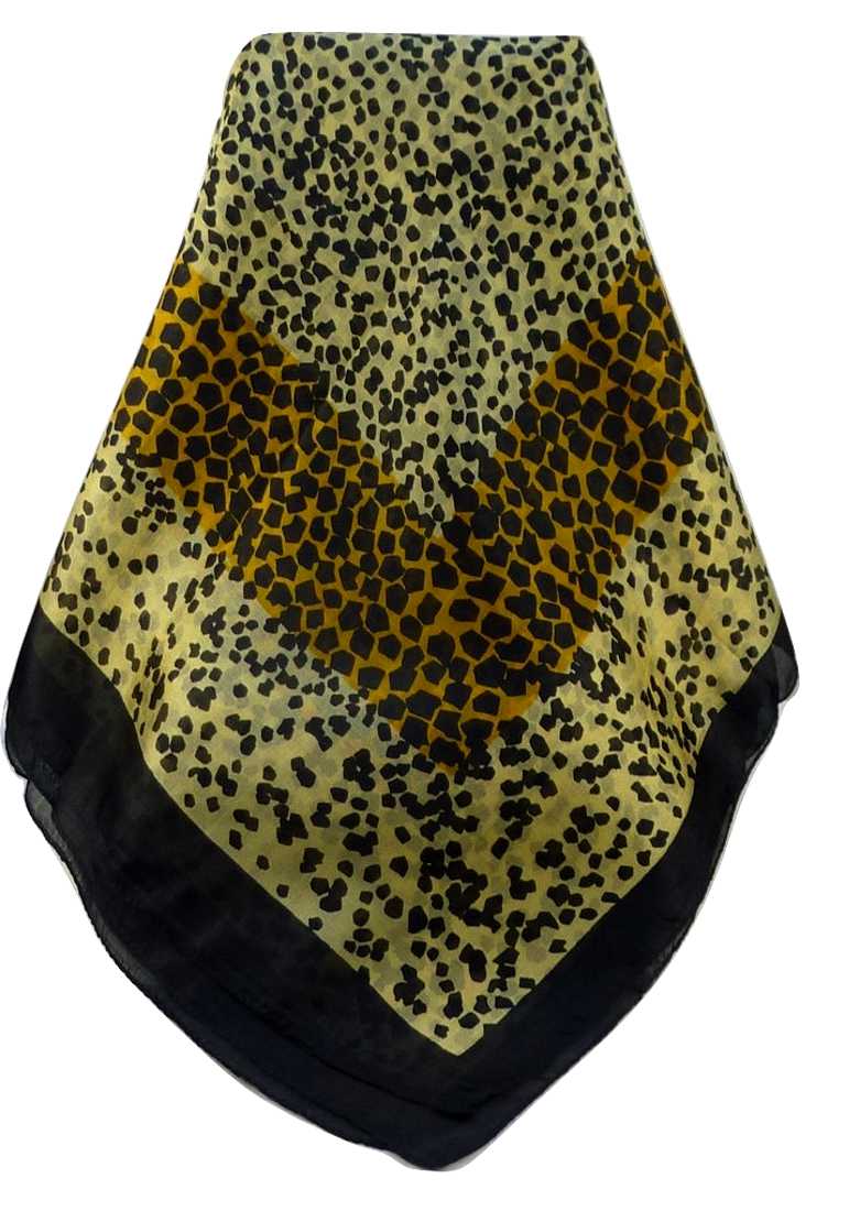 Sciarpa Quadrata Contemporary Seta di Gelso Markle Black da Pashmina & Silk