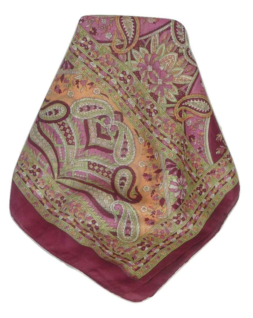 Tradizionale Sciarpa Longa di Seta Chawl Carnation di Pashmina & Silk