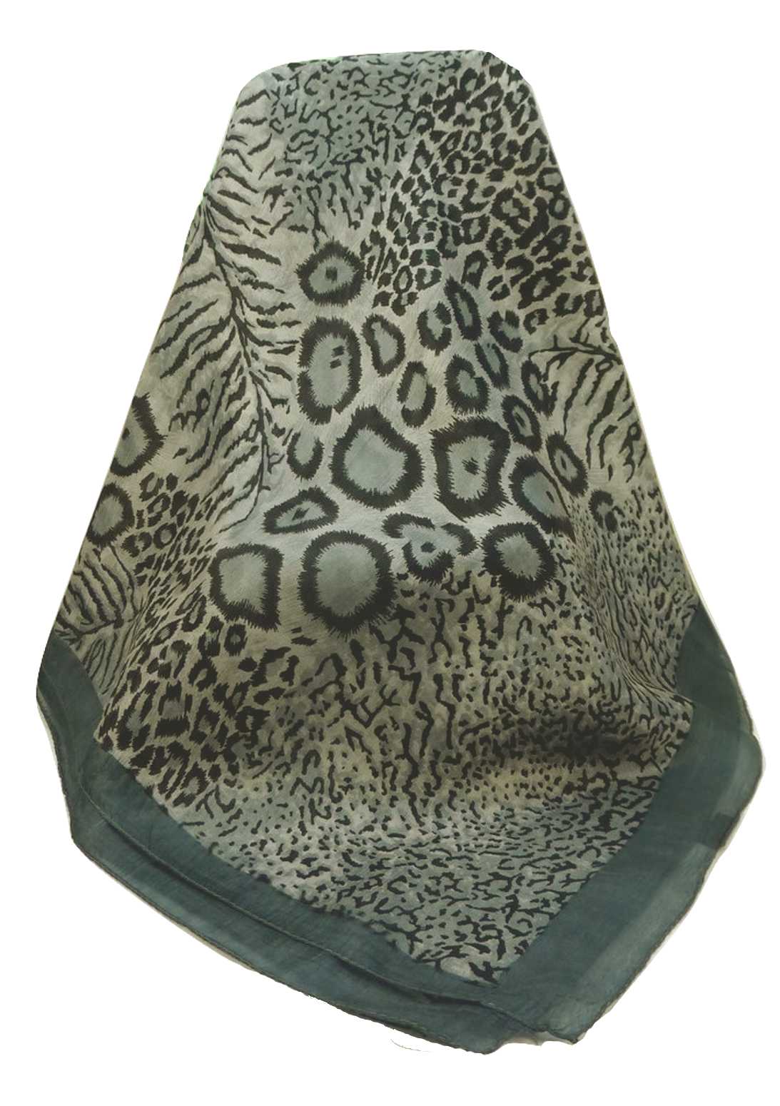 Sciarpa Quadrata Contemporary Seta di Gelso Chanderi Charcoal da Pashmina & Silk