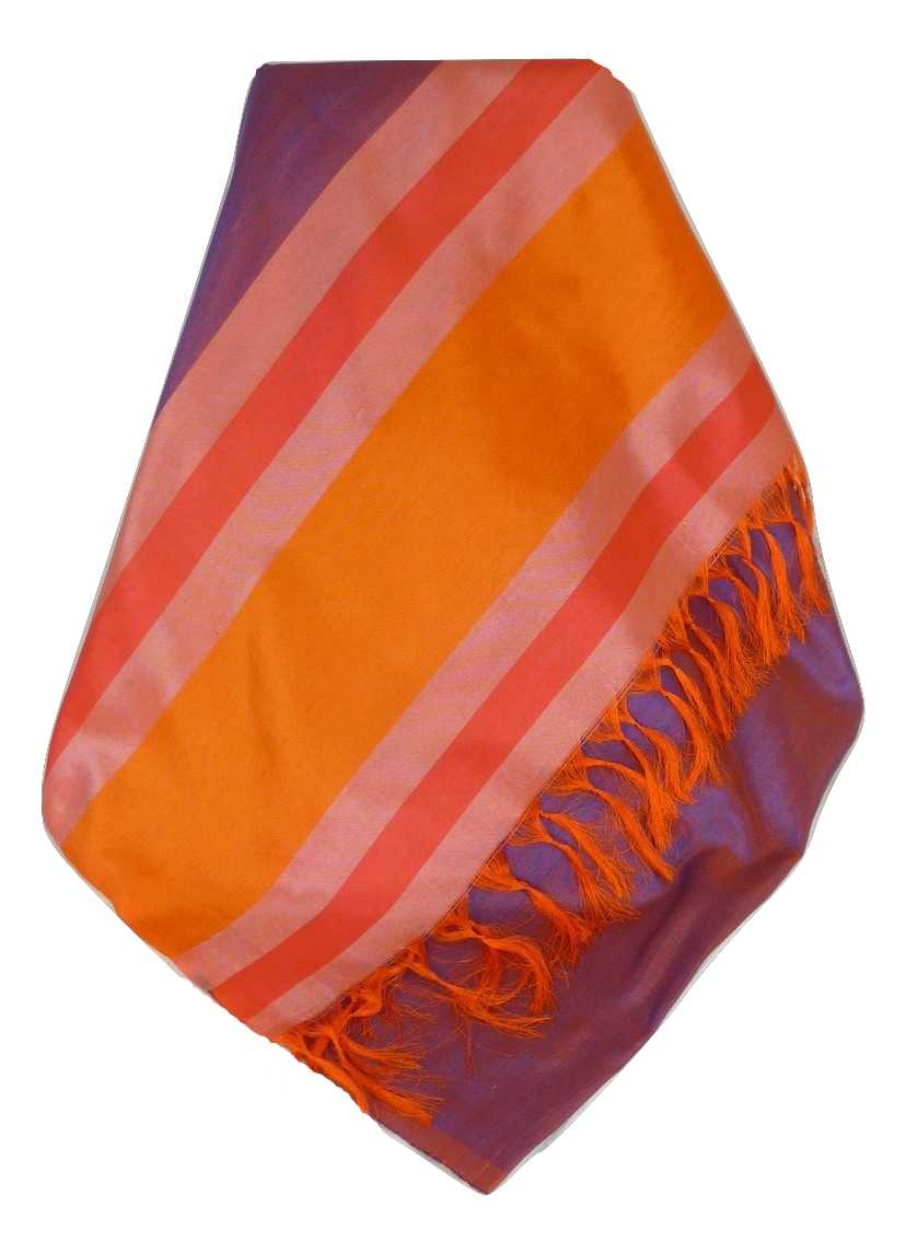 Varanasi Border Prime Silk Long Scarf Heritage Ganguly 903 by Pashmina & Silk