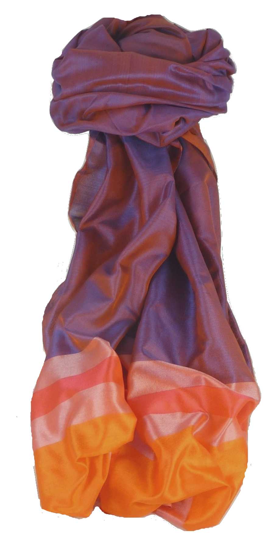 Varanasi Border Prime Silk Long Scarf Heritage Ganguly 903 by Pashmina & Silk