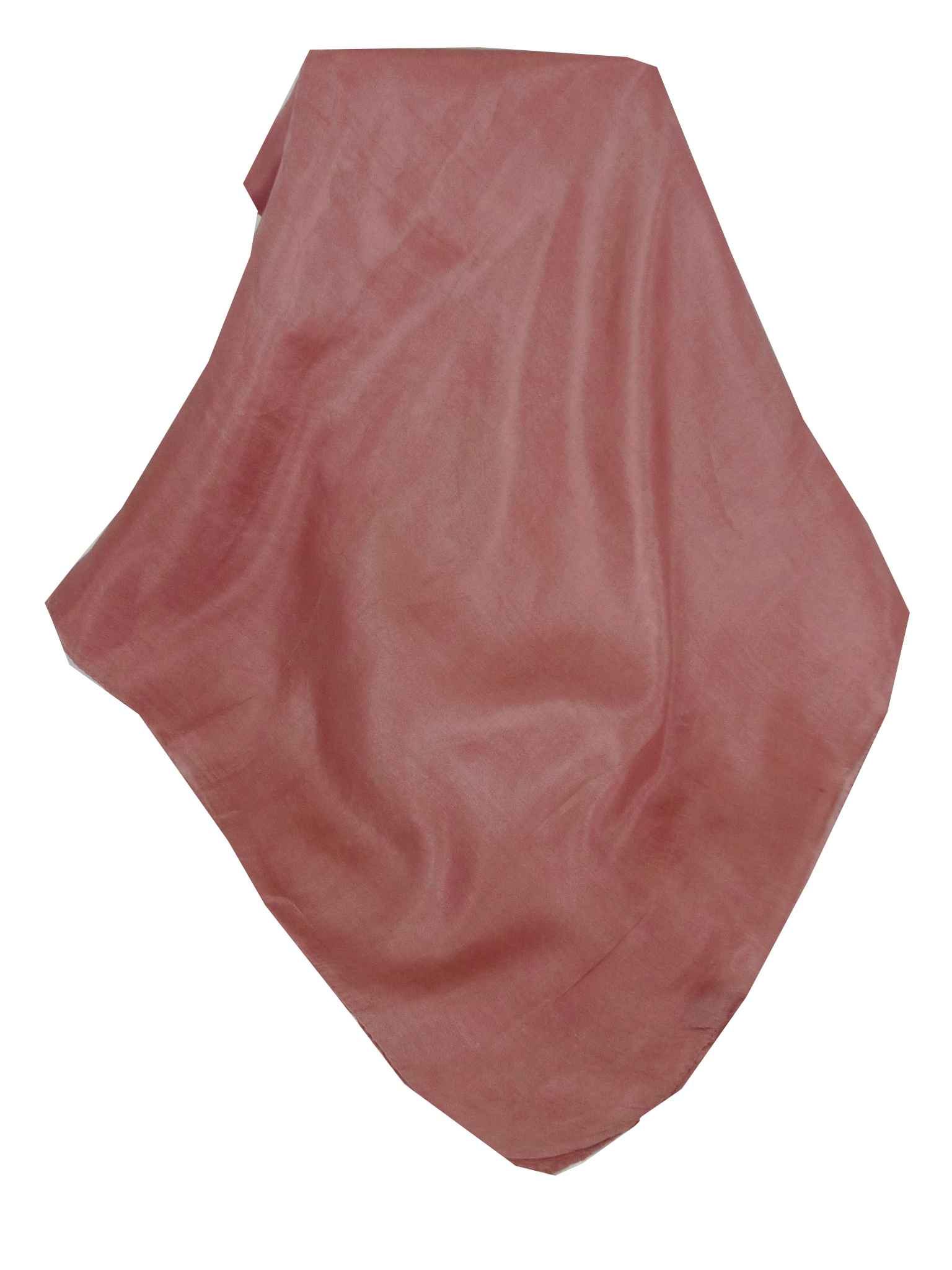 Mulberry Silk Hand Dyed Square Scarf Rose from Pashmina & Silk