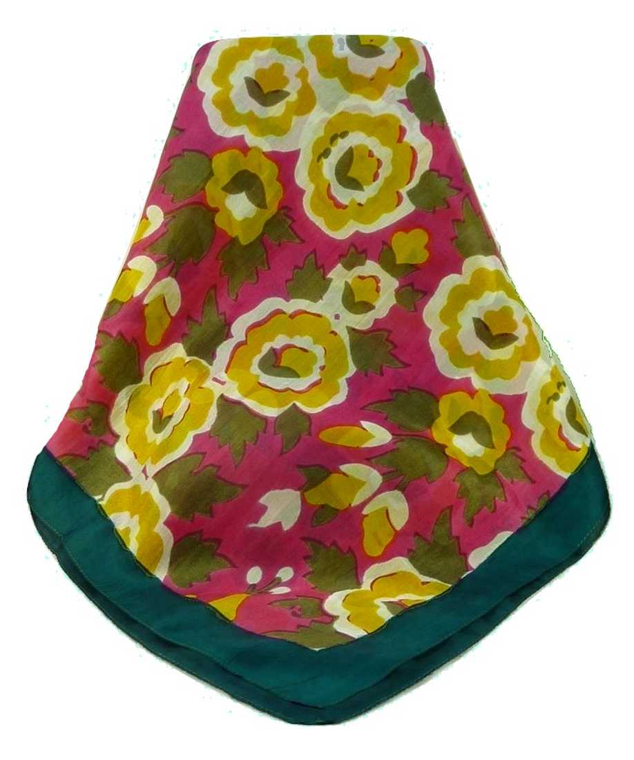 Sciarpa Quadrata Contemporary Seta di Gelso Ashari Teal da Pashmina & Silk