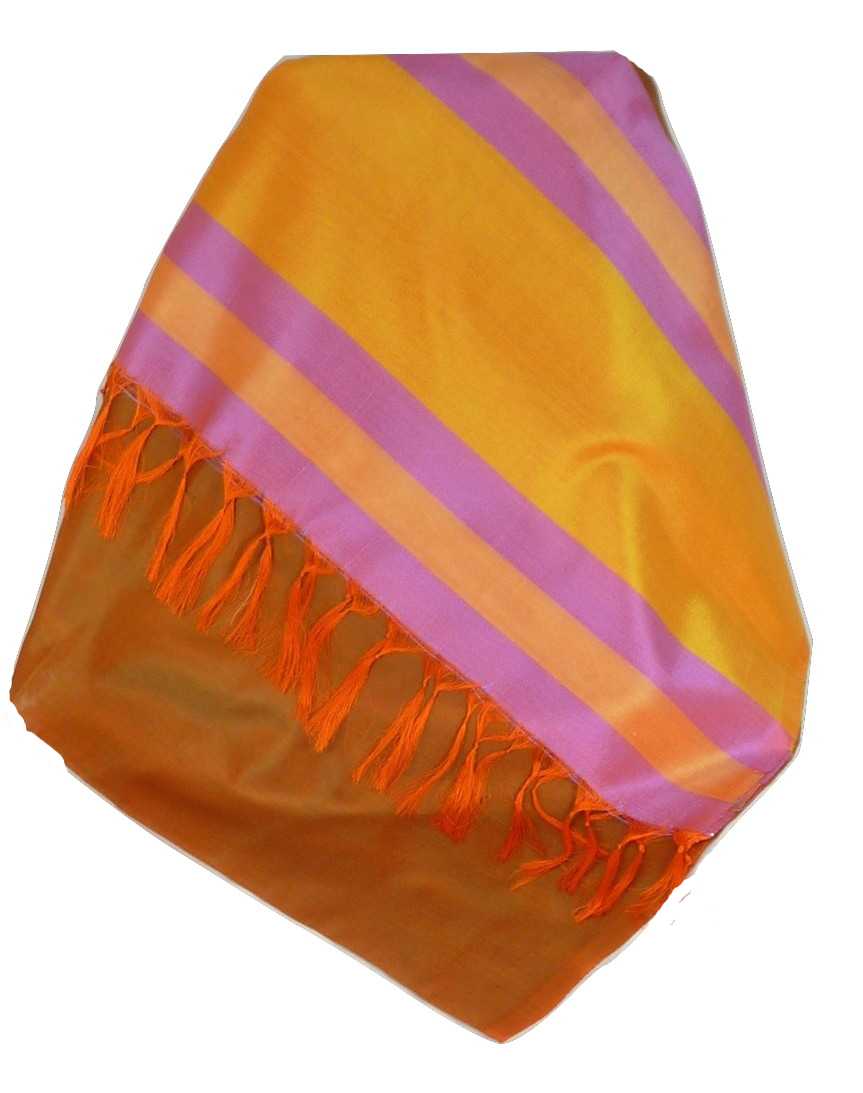Varanasi Border Prime Silk Long Scarf Heritage Ganguly 908 by Pashmina & Silk