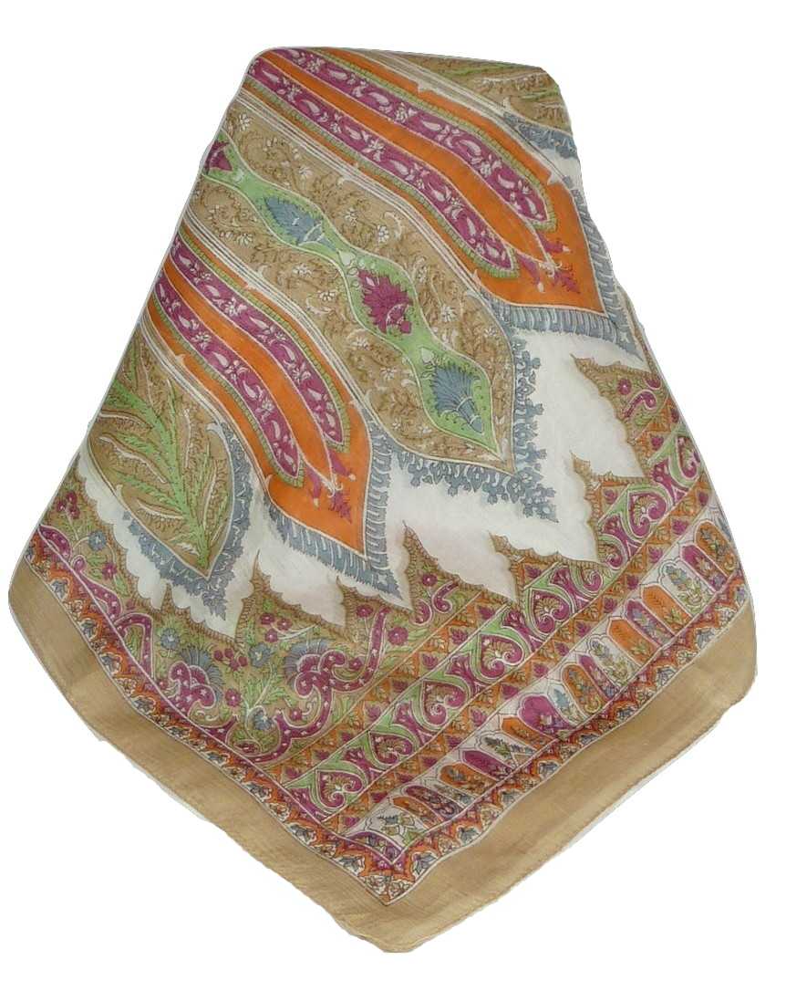 Tradizionale Sciarpa Longa di Seta Johal Blush di Pashmina & Silk