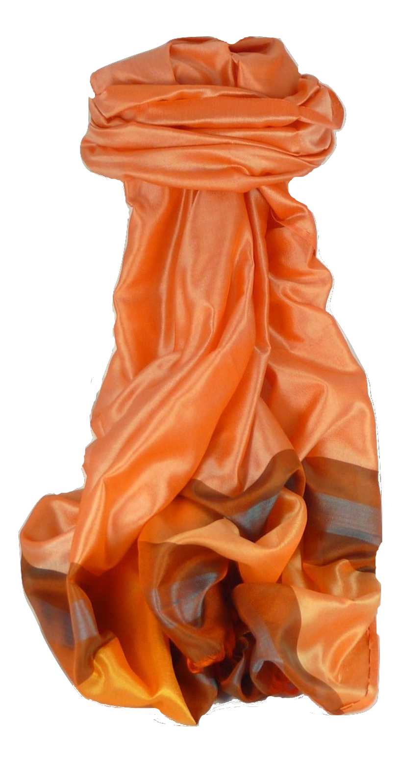 Varanasi Border Prime Silk Long Scarf Heritage Ganguly 911 by Pashmina & Silk