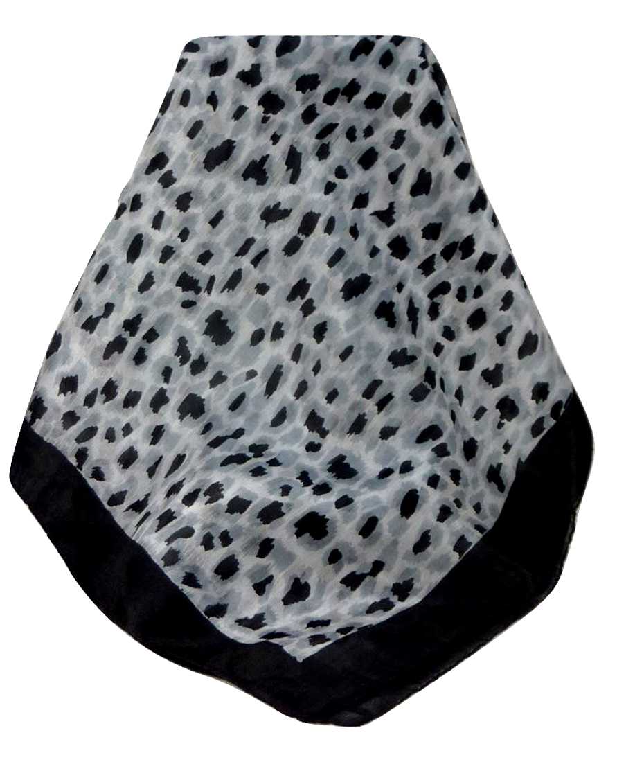 Mulberry Silk Contemporary Square Scarf Tiracol Charcoal by Pashmina & Silk