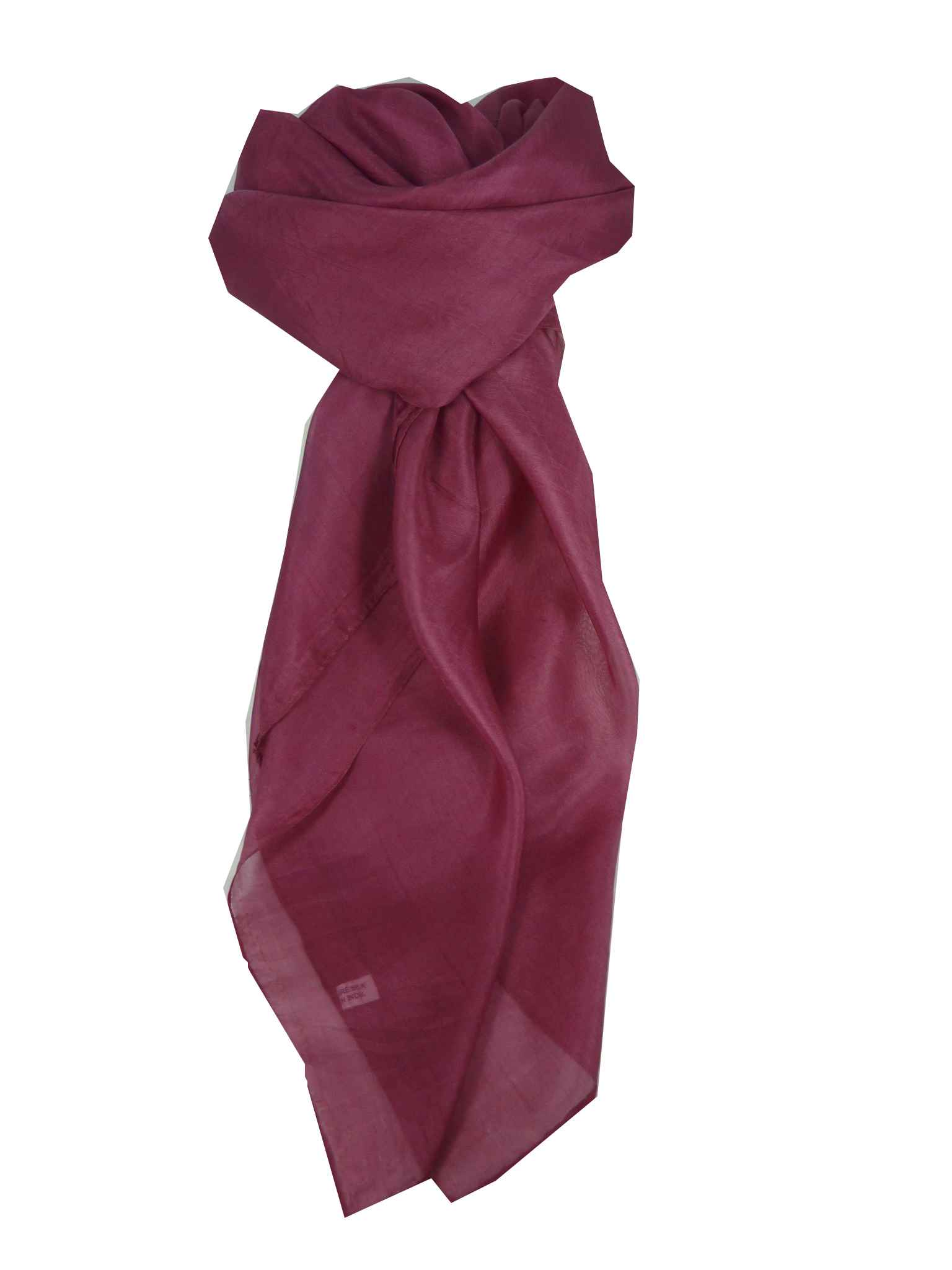 Mulberry Silk Hand Dyed Square Scarf Orchid from Pashmina & Silk