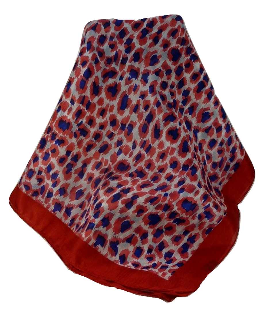 Mulberry Silk Contemporary Square Scarf Tiracol Scarlet by Pashmina & Silk