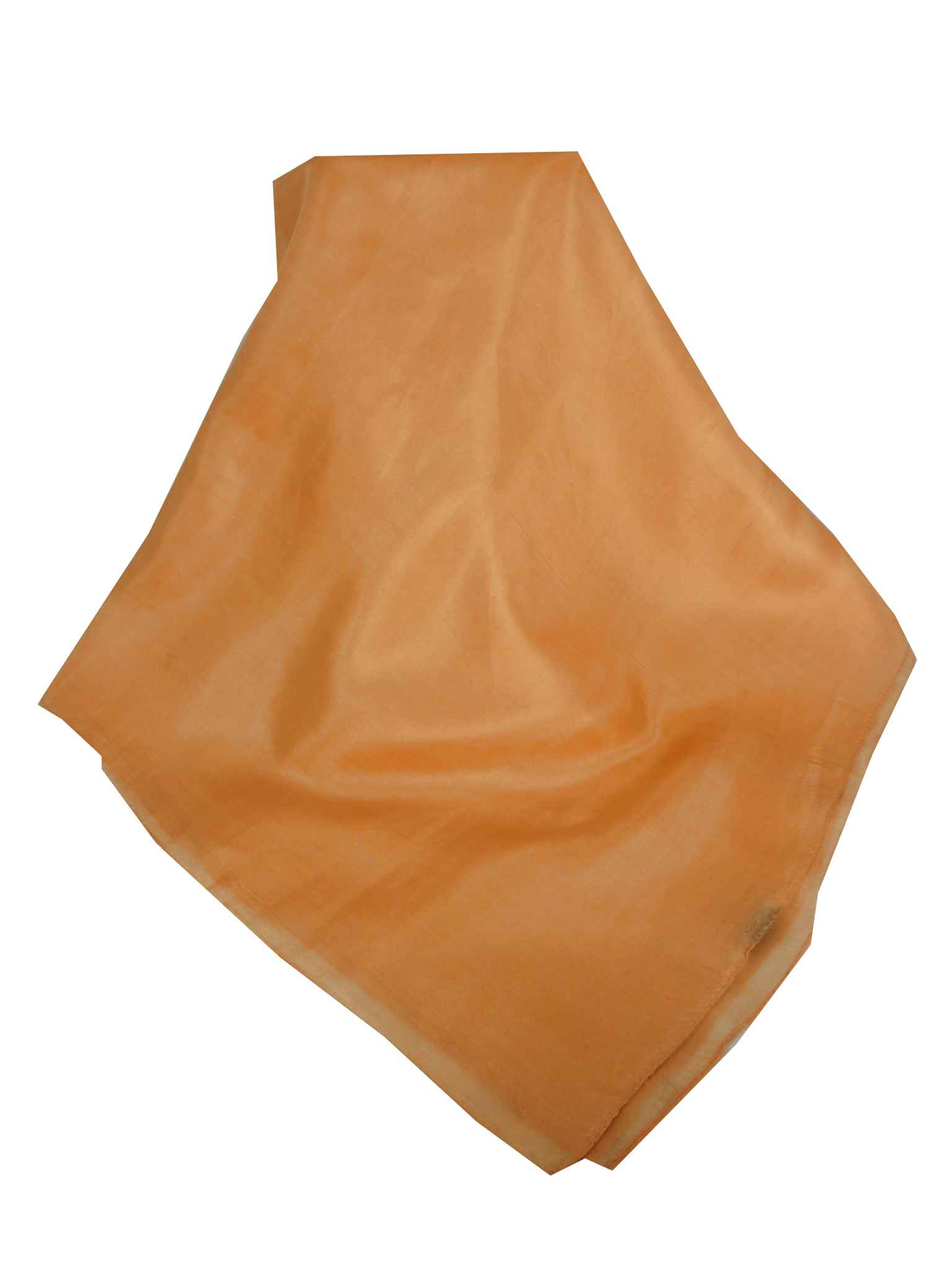 Mulberry Silk Hand Dyed Square Scarf Peach from Pashmina & Silk