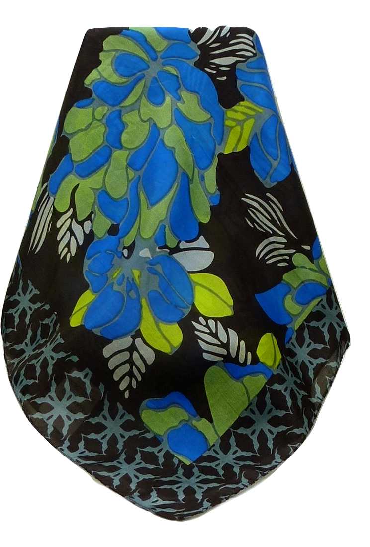 Sciarpa Quadrata Contemporary Seta di Gelso Talatal Blue da Pashmina & Silk