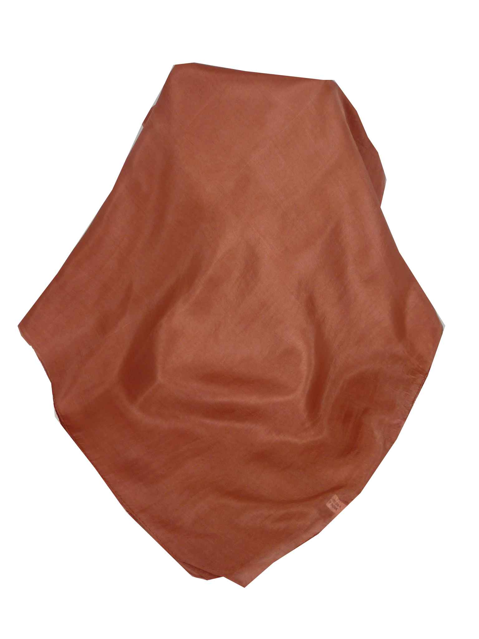 Mulberry Silk Hand Dyed Square Scarf Umber from Pashmina & Silk