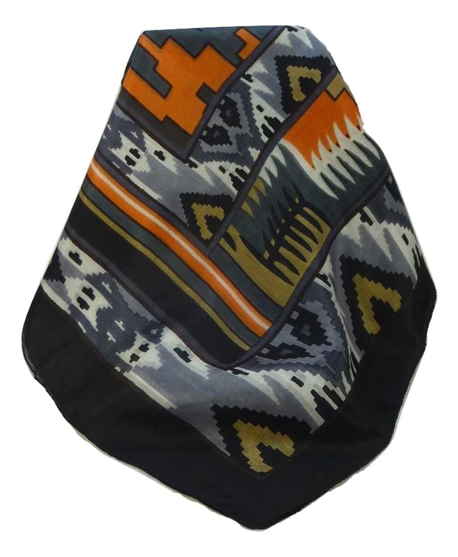 Sciarpa Quadrata Contemporary Seta di Gelso Orcha Charcoal da Pashmina & Silk