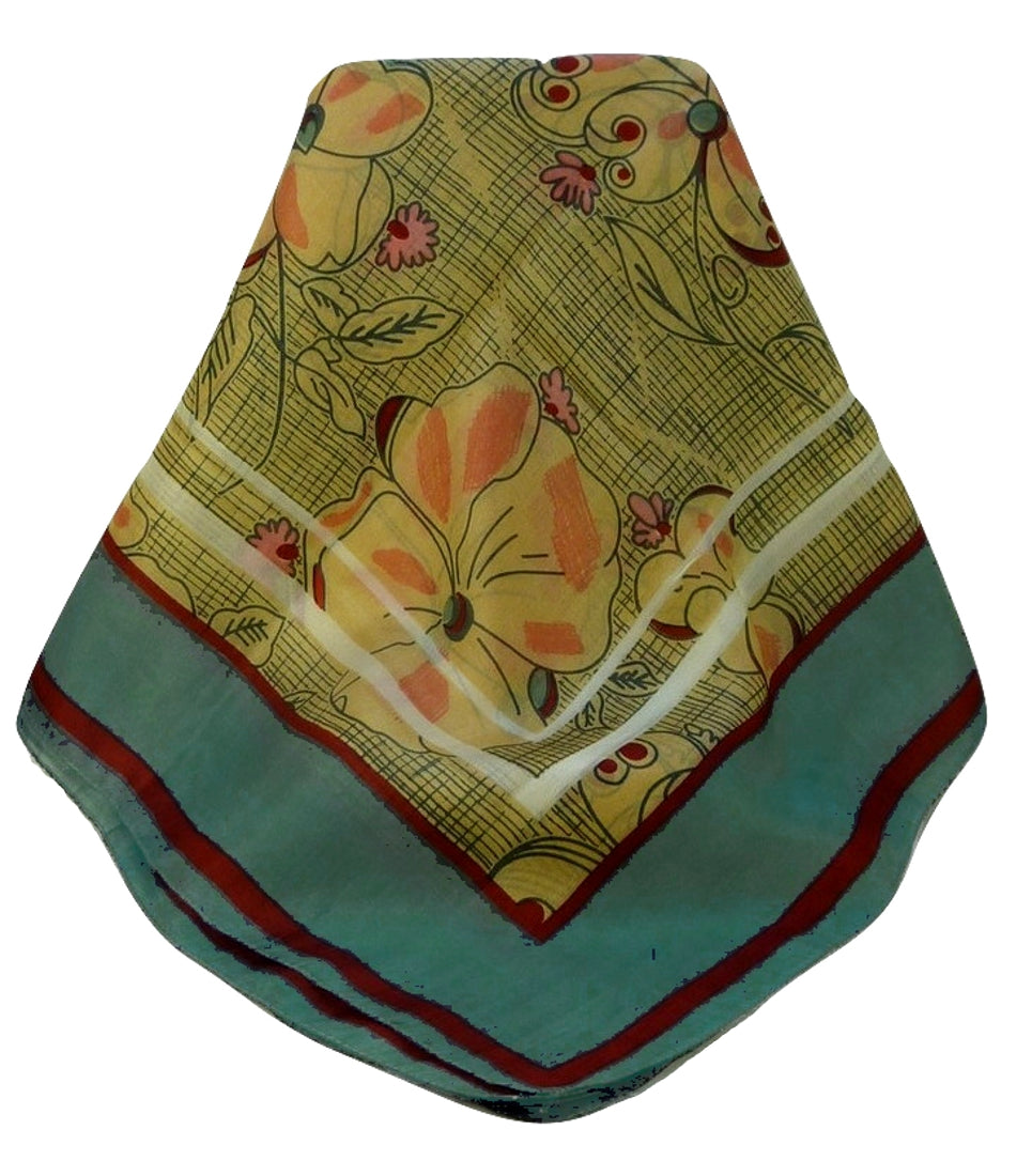 Sciarpa Quadrata Contemporary Seta di Gelso Bihar Red da Pashmina & Silk